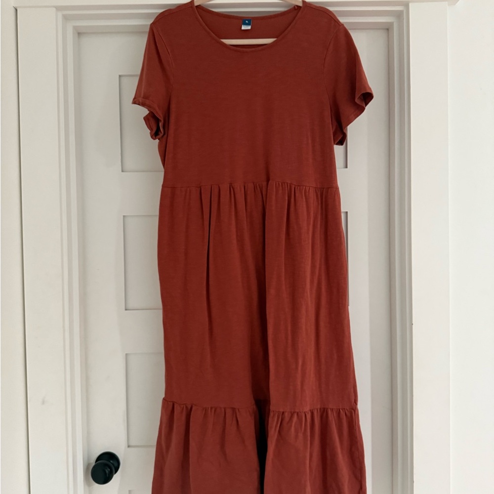 Old Navy Terracotta Midi Dress - Picture 3 of 4
